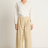 Shaina Mote Volume Trouser - Beige