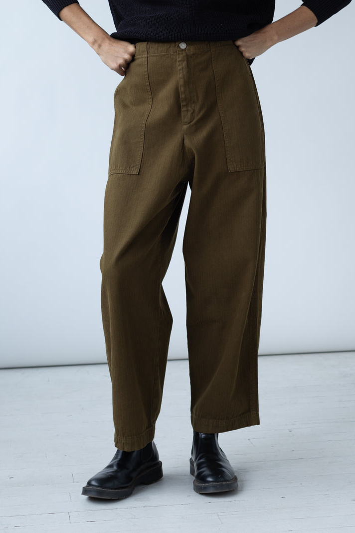 Shaina Mote Painter Pant - Dark Olive