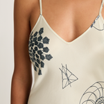 Silk Laundry 90s Slip Dress - Fibonacci Off White