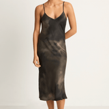 Silk Laundry 90s Slip Dress - Smoke