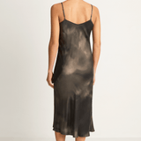 Silk Laundry 90s Slip Dress - Smoke