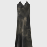 Silk Laundry 90s Slip Dress - Smoke