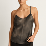 Silk Laundry Bias Cut Cami - Smoke