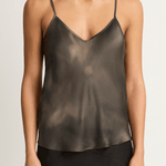 Silk Laundry Bias Cut Cami - Smoke