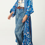 SPELL Desert Bandita Maxi Robe - Cobalt