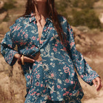 SPELL Desert Bandita Shirt - Cobalt