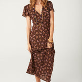 SPELL Melody Bias Maxi Dress - Antique Walnut