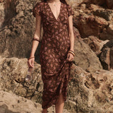 SPELL Melody Bias Maxi Dress - Antique Walnut