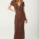 SPELL Melody Bias Maxi Dress - Antique Walnut