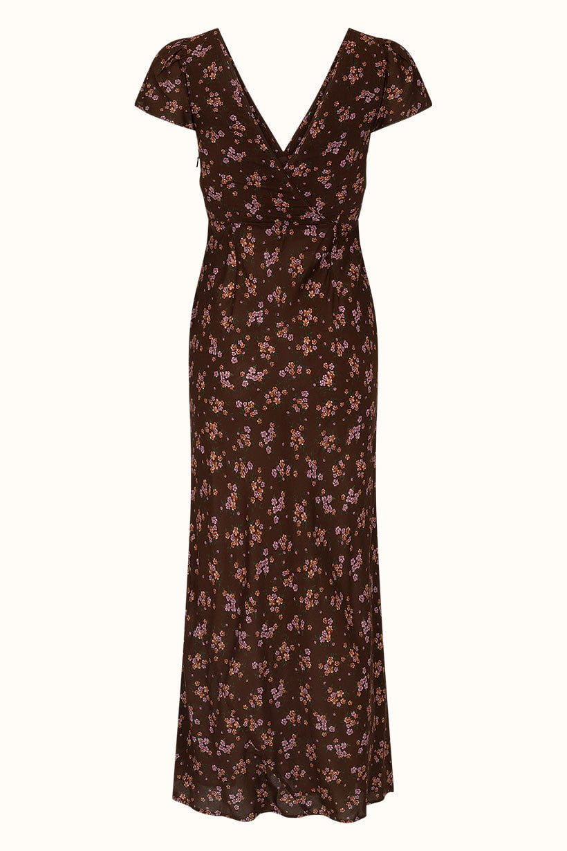 SPELL Melody Bias Maxi Dress - Antique Walnut