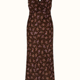 SPELL Melody Bias Maxi Dress - Antique Walnut