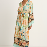 SPELL Painters Garden Gown - Seafoam