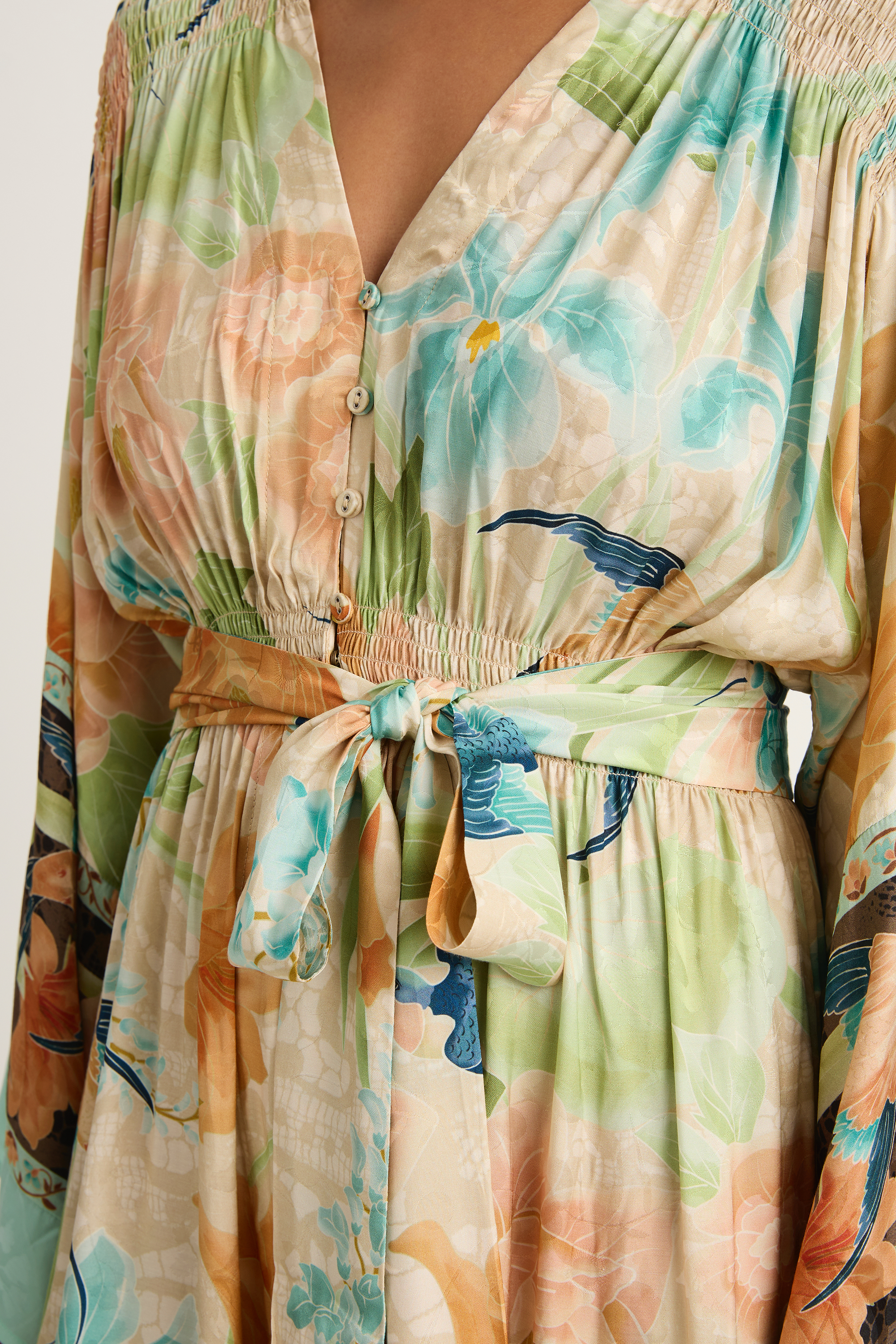 SPELL Painters Garden Gown - Seafoam