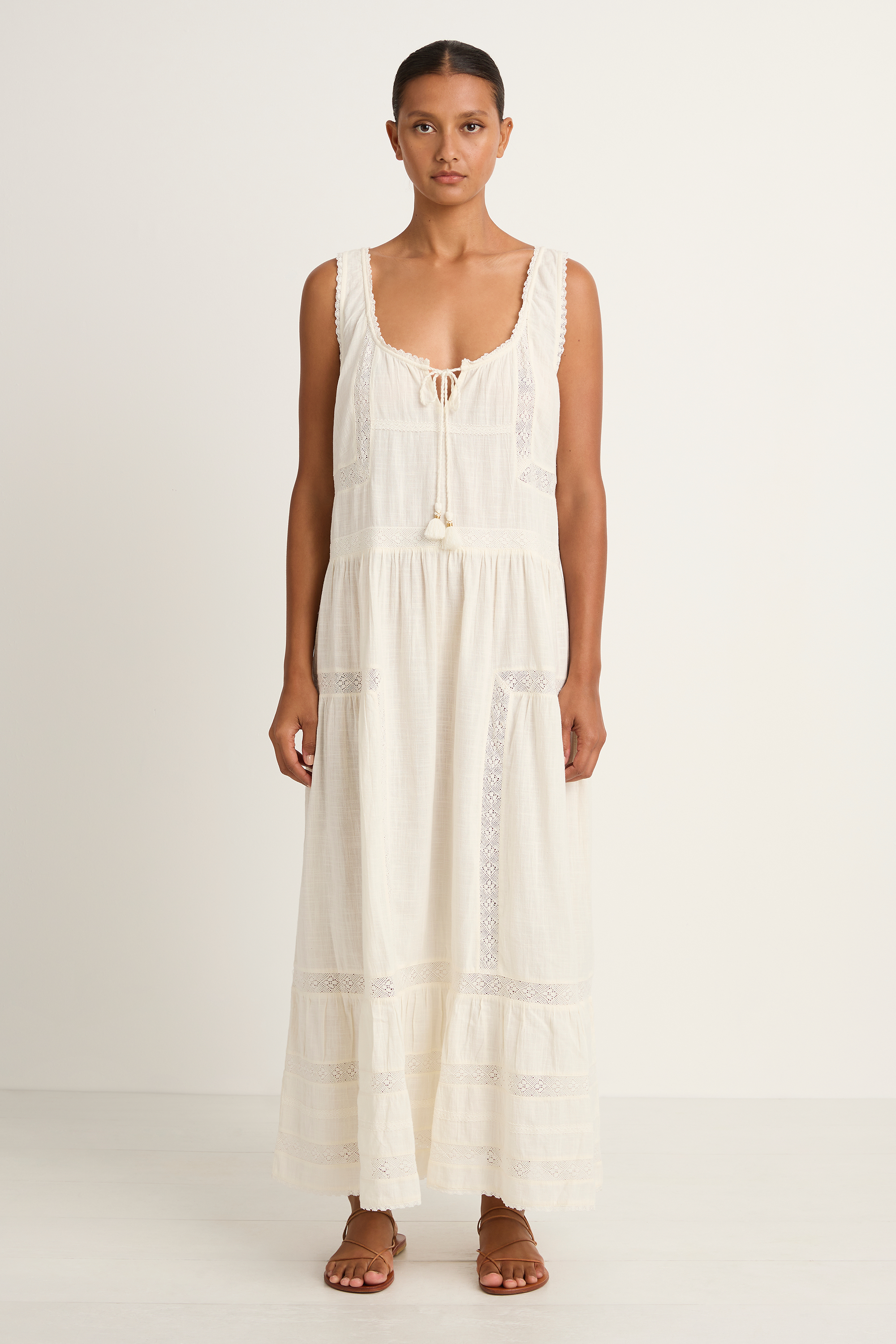 SPELL Serendipity Lace Sundress - Jasmine