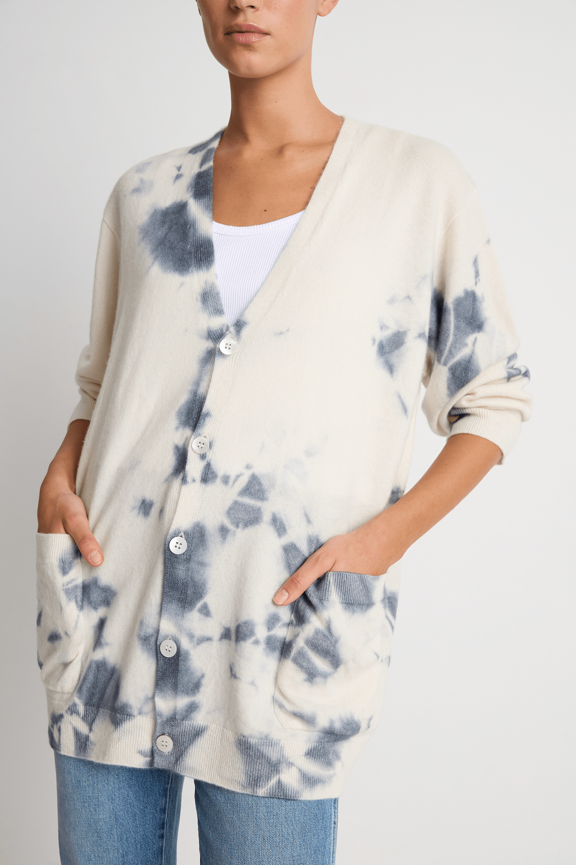 Suzusan Cashmere Seamless Wide Cardigan