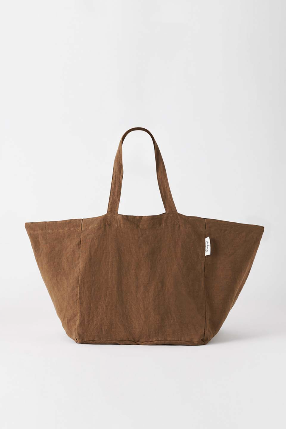 The Beach People Linen Tote Bag - Chocolate