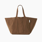 The Beach People Linen Tote Bag - Chocolate