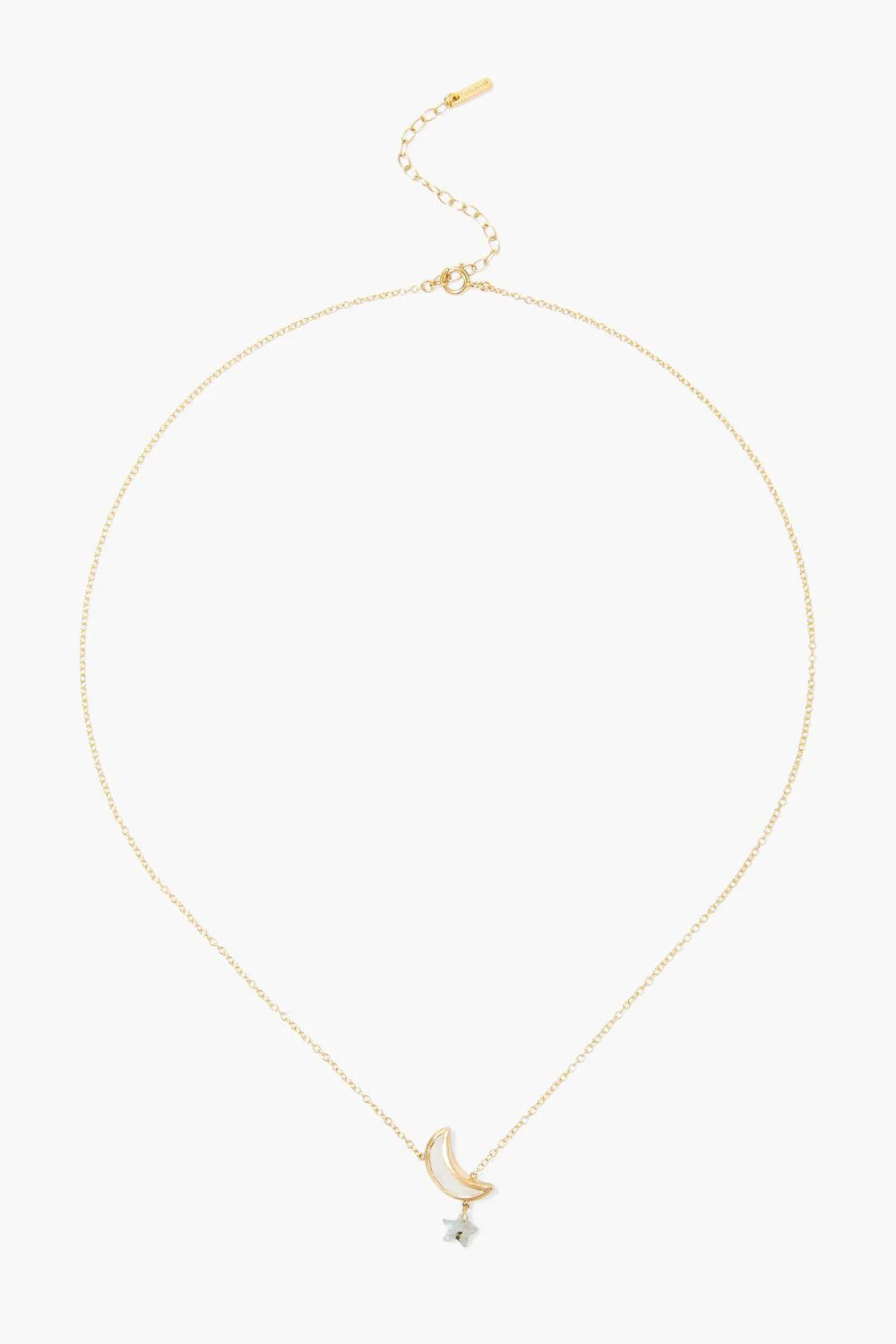 Chan Luu Moon & Star Necklace - Moonstone Mix