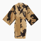 Olivia Von Halle Mimi robe - Perriand Gold Panther