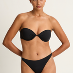 Vitamin A Mabel Underwire Bandeau Top -  Samba Bottom - Black