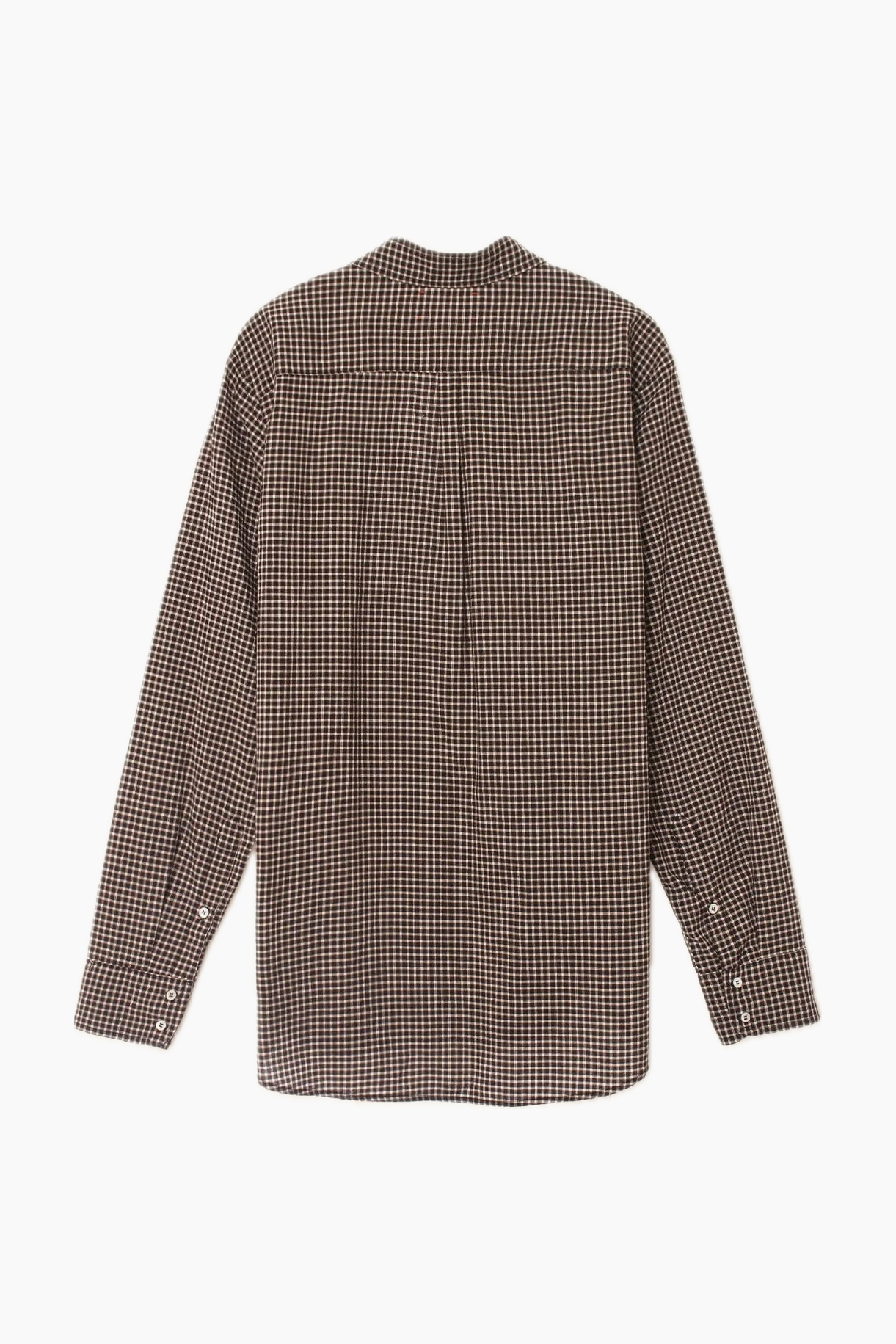 Checkered shirt on a white background