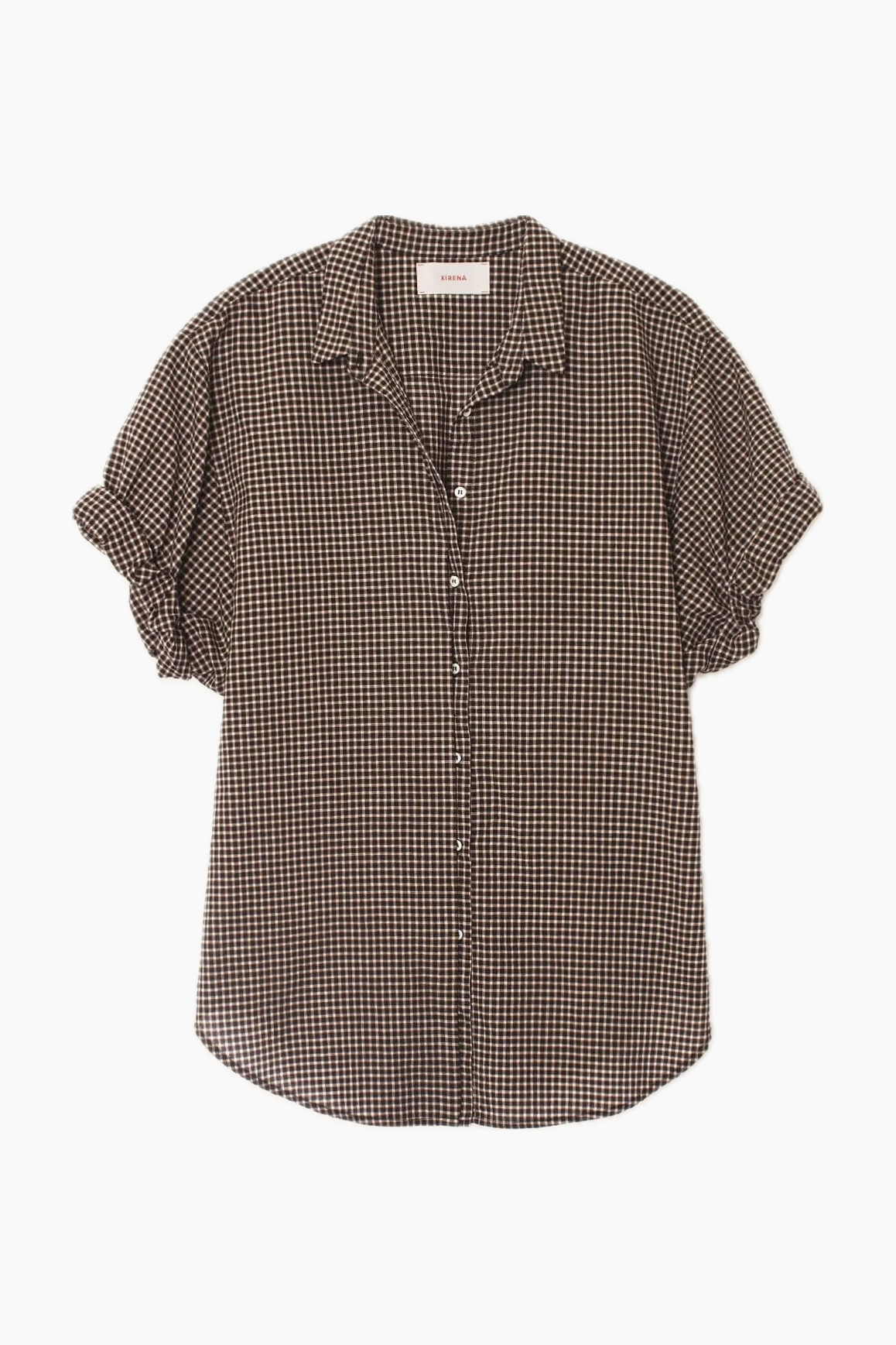 Checkered shirt on a white background